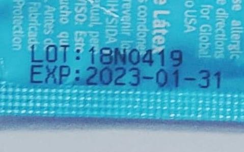 condom manufacture dates?